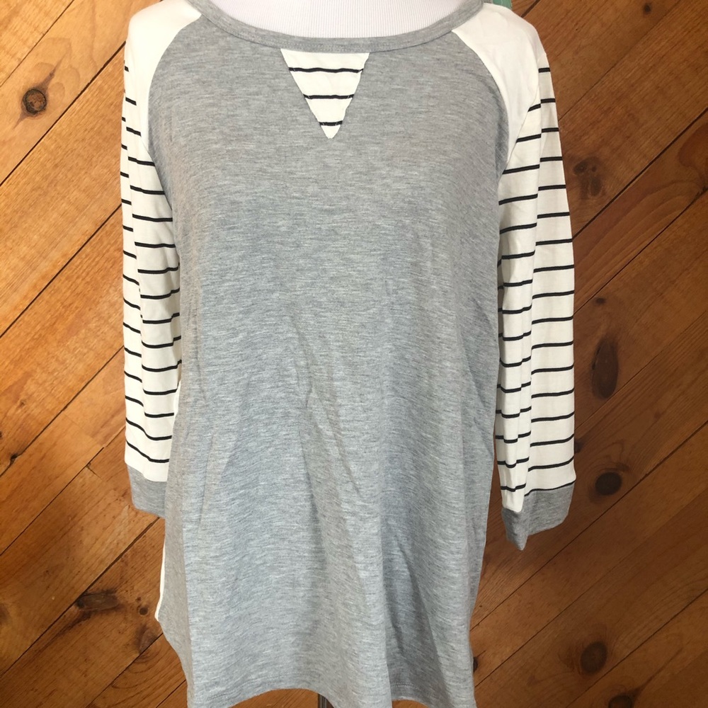 Pink Clover Rachelyn Raglan Top XL NWT